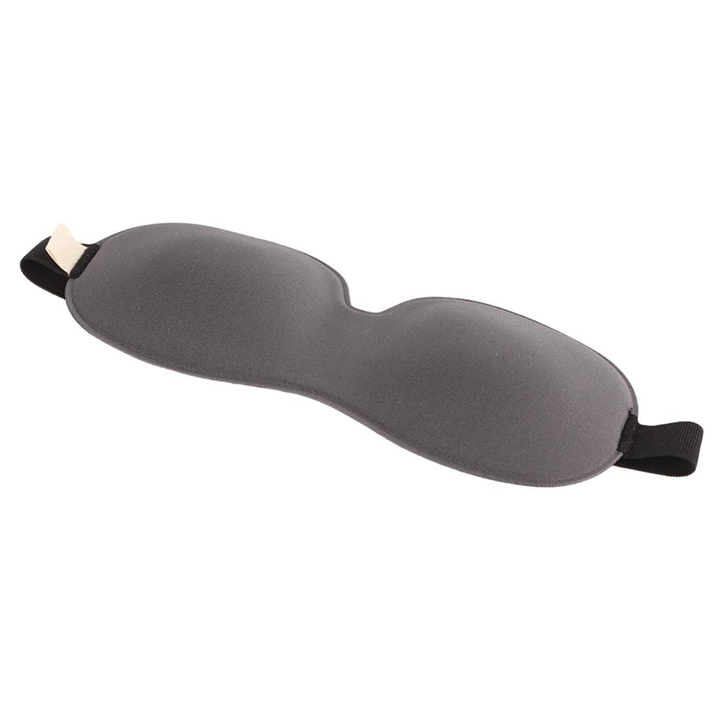 Light Blocking Sleeping Eye Mask Breathable Eyepatch Relieve Eyestrain for Men Women UseLight Gray