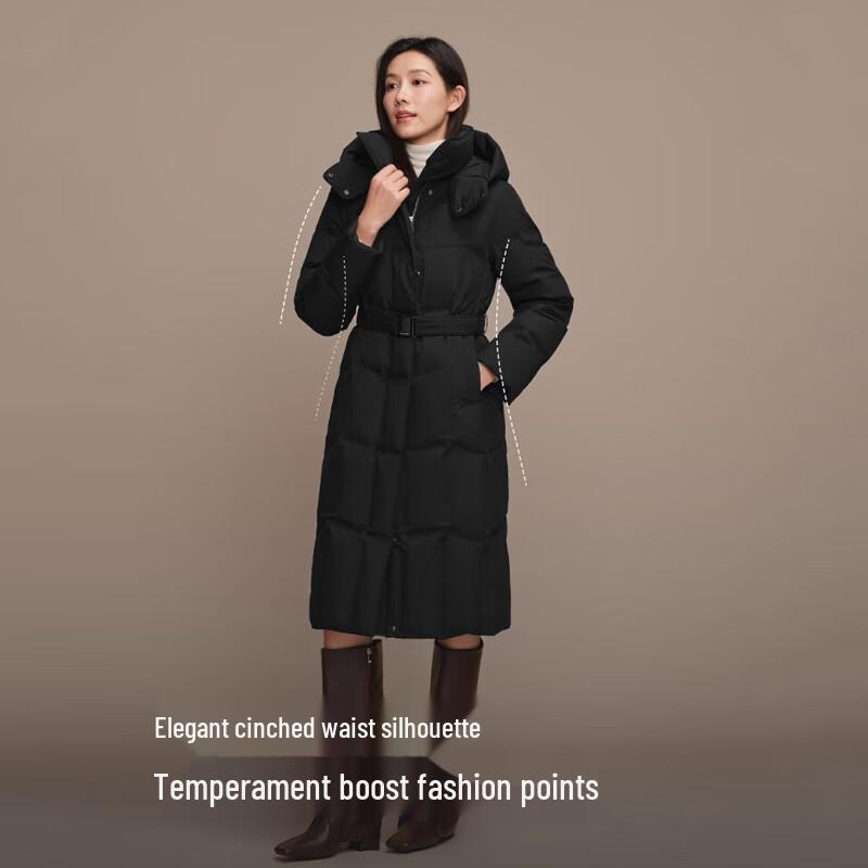 Bosideng B250244146 Long Business Hooded Down Jacket