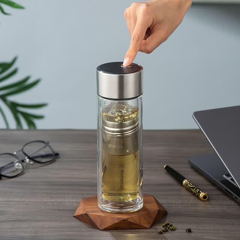 Westinghouse Clear Joy Double-Layer Glass Tea Infuser Mug WB280 280mL