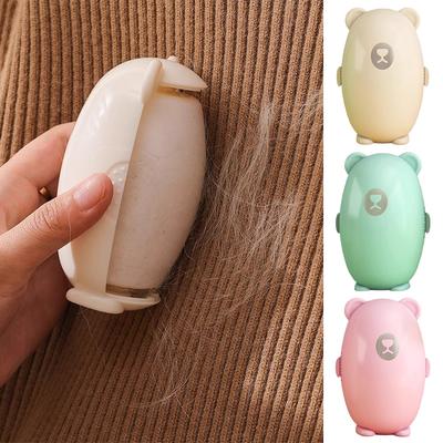 Washable Lint Roller Hair Remover Ball Home Clothing Sofa Bag Pet Gluing Machine Multi-scene Portable Cleaning Tools Bear-Shaped