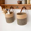 Rope Woven Baskets for Organizing Woven Rope Storage Basket Multifunctional Toy Basket for Desktop Nursery Office Bathroom Books