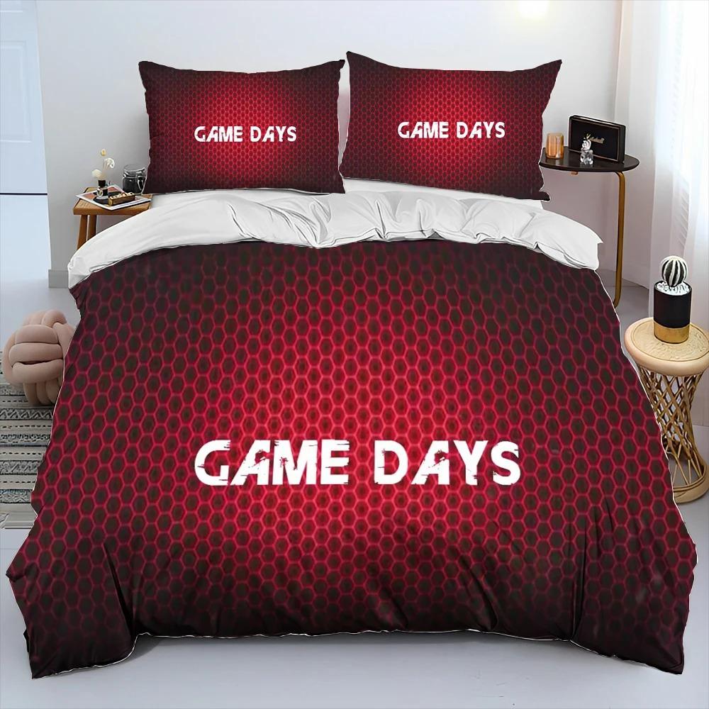 Gamer Game Over Cartoon Comforter Bedding CollectionDuvet Cover Bed Collection Quilt Cover PillowcaseKing Queen Size Bedding Collection Adult Boys