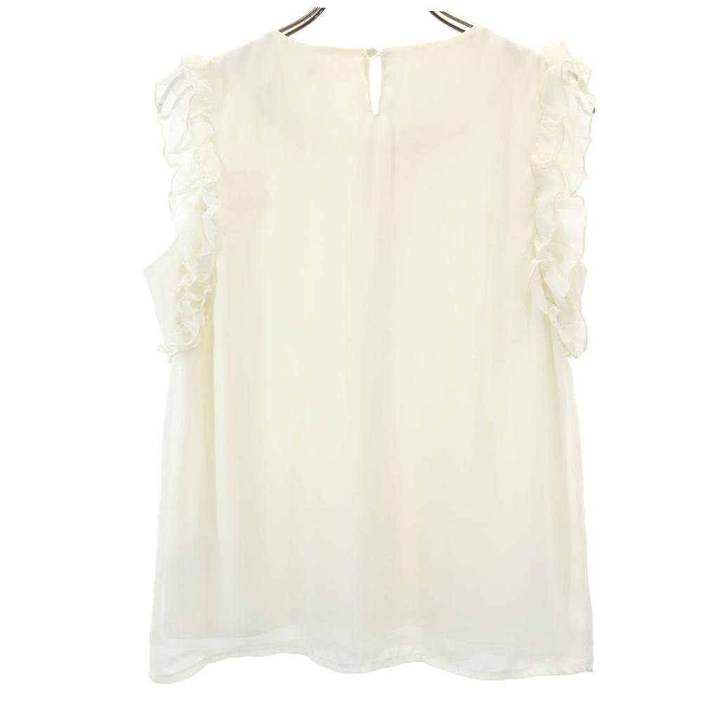 MIIA No sleeve Ruffled sleeves shirt 160 Off-white Kid's Used