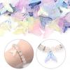 30pcs 20x19.5mm Colorful Mermaid Tail Beads Pendant Loose Lampwork Charms For Jewelry Making DIY Earring Phone Chain Accessories
