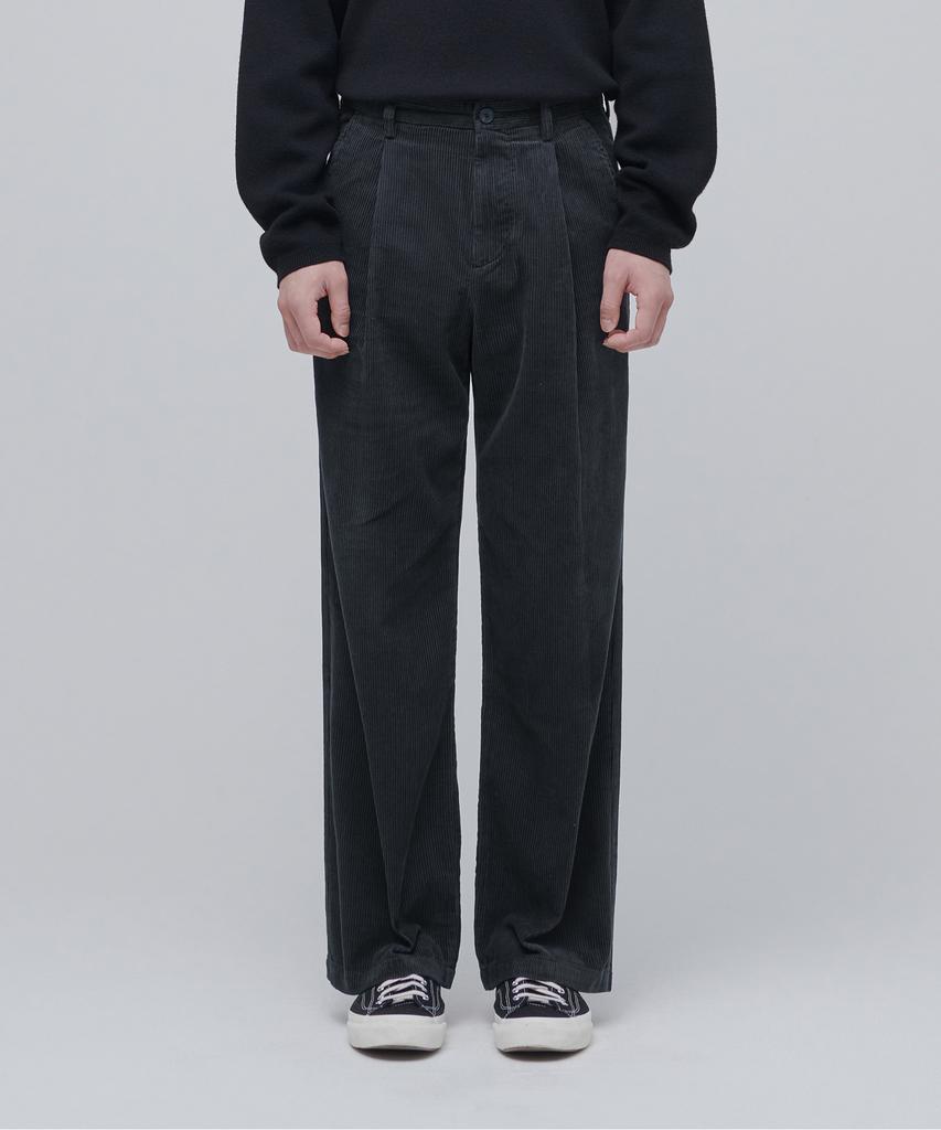 MUSINSA STANDARD Wide Corduroy Pants [Gray]