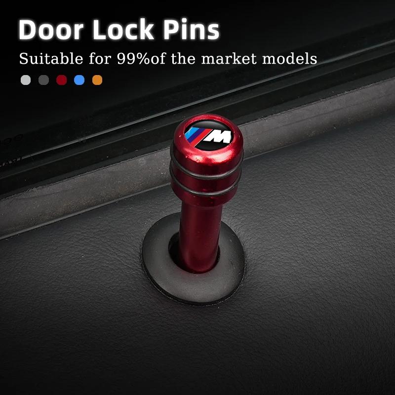 2025 Hot 2/4pcs Car Alloy Door Lock Pin Security Insurance Cars Accessories For BMW Performance E46 E90 G11 F10 F30 G08 X6 5 Ser