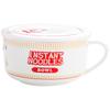 Japanese Ceramic Ramen Bowl Set: Includes Lid, Handle Bowl, Spoon, Chopsticks, and Gift Box - Perfect for Home, Dorm, and Lunch.