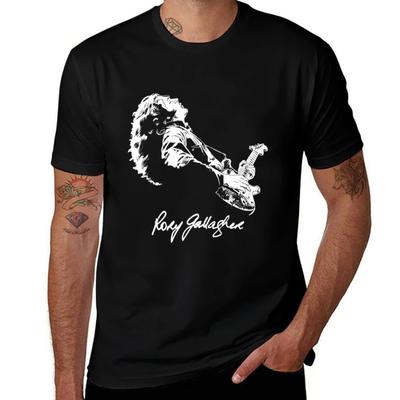 Rory Gallagher (1) T-Shirt Man T Shirt Graphic T Shirt Custom Print T-Shirt - Men's Summer Cotton Graphic Tee