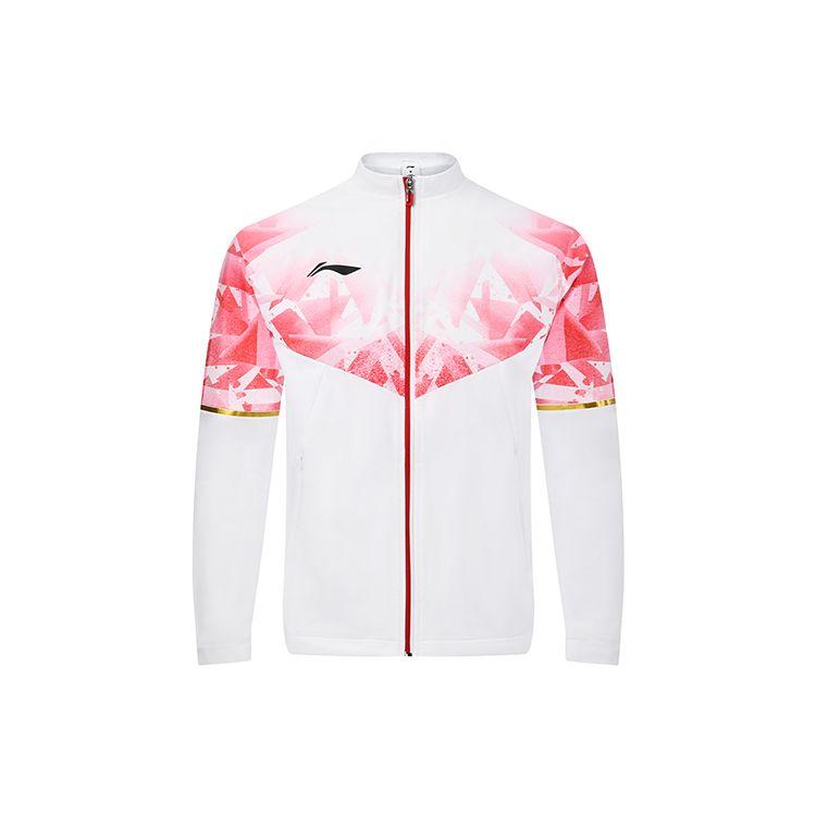 

Li-Ning Feather Series International Team Competition Cool And Dry Stand Collar Color Block Long Sleeve Sports Jacket Men jackets AYYS019-1 S