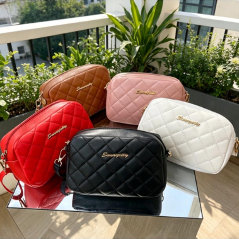 2026 Tassel Women's Small Crossbody Bag Trend Diamd Grid Embroidery Camera Women's Shoulder Bag Fashi Chain Crossbody Bag