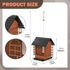 Hanging Bird Feeder Large Capacity Drain Openings with View Decor Outdoors Sturdy Attracting Finch