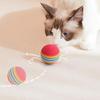 100/10 PIEZAS Pelotas de Juguete para Mascotas Interactivas Arcoíris Bolas de EVA Juguetes de Entrenamiento para Gatos Perros Bolas Suaves de Salto Automático Suministros para Jugar Mascotas