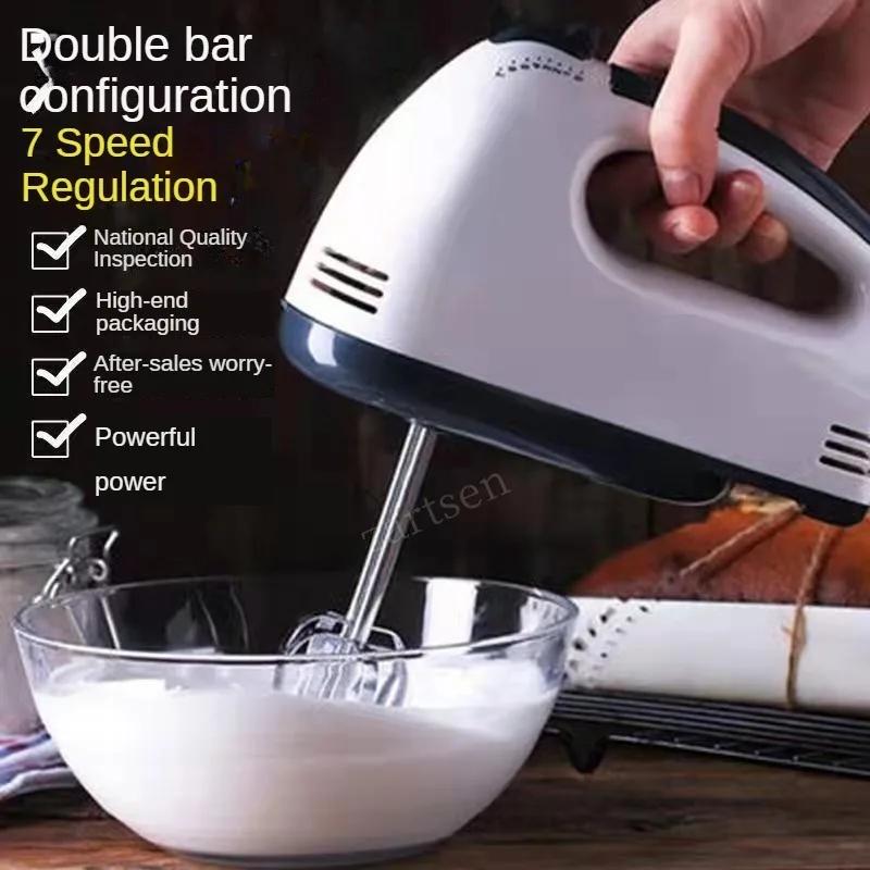 Multifunctional Electric Food Blender 7 Speed Mini Mixer Food Cake Baking Dough Mixer Handheld Mixer Egg Beater Automatic Cream