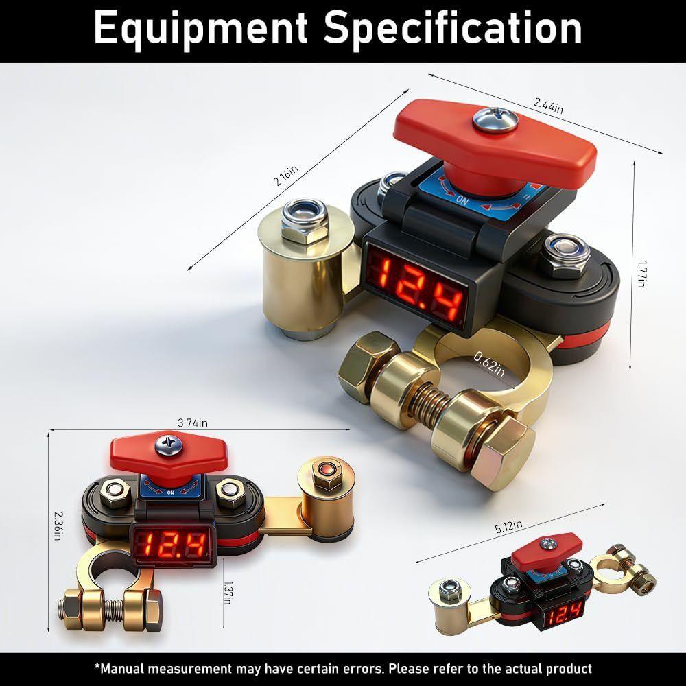 Copper Terminal Car Battery Disconnect Switch Bidirectional Joint Switch Universal Car