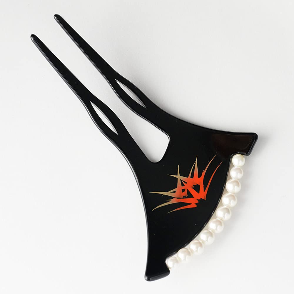 Kanzashi Makie Japanese Style Hair Everyday Made In Kanzasi Watmosphere Two Hair Formal Graduation Entrance Hair Pearl 8w502 Ornament, Use, Japan,