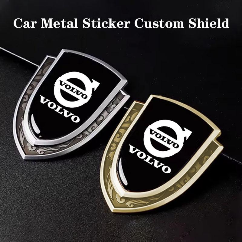 Adesivo Emblema Distintivo Metallo 3D per Parafango Laterale, Cofano, Carrozzeria di Auto Volvo XC60 S90 XC90 S60 XC40 V60 V90 S40 Volvo EX30 C40 Accessori