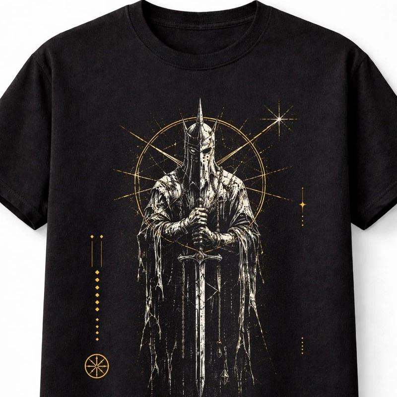 Executioner Dark Knight Fantasy Warrior Gothic Sword Unisex TShirt S