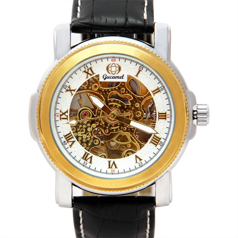 GUCAMEL Модные деловые часы Механические мужские часы Мужские механические часы