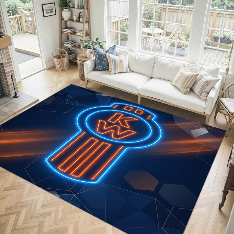 Kenworth Design Crystal Velvet Carpet Cozy Non?Slip Printed Rug For Bedroom Living Room Entrance