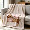 Sausage Dog Blanket Soft Cozy Throw for Sofa Bed Festive Holiday Decor Gift for Kids and Adults,Lightweight and Warm