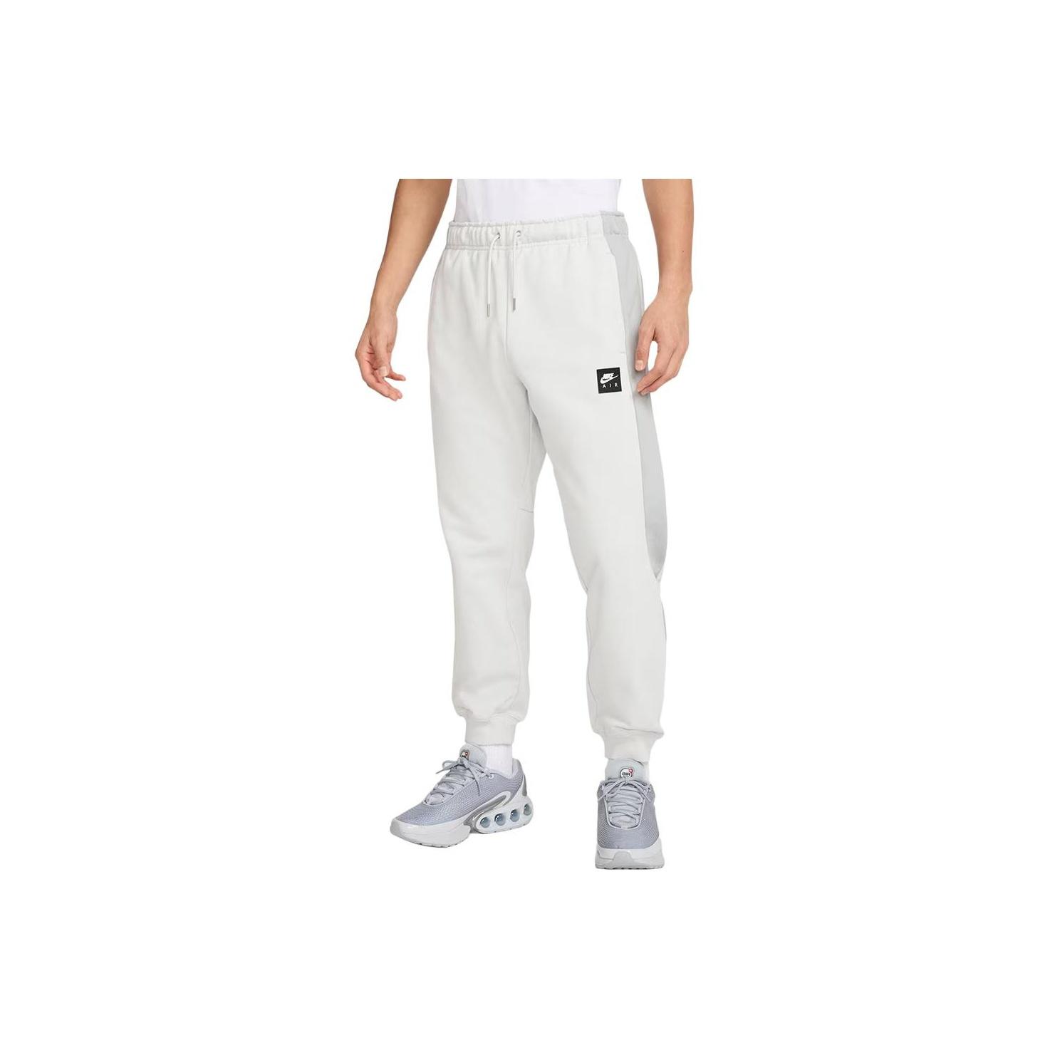 

Nike Logo Cuffed Drawstring Casual Pants Men bottoms Light-Gray HJ0292-009 L