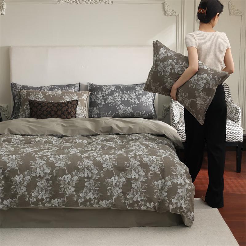 Lilang Jacquard 60s 4-Piece Bedsheet Set