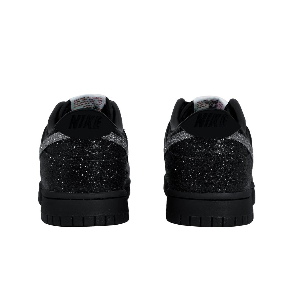 Nike Dunk Low Top Skateboard Shoes Unisex Black Diamond HF5441-100(Team133-dunk)