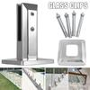 Multifunctional Stainless Steel Fence Clamp No Punching Spigot Balustrade Suppor Guardrail Brack