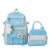 School bag new school bag female junior high school students primary school students large capacity backpack backpack thermal insulation lunch box bag