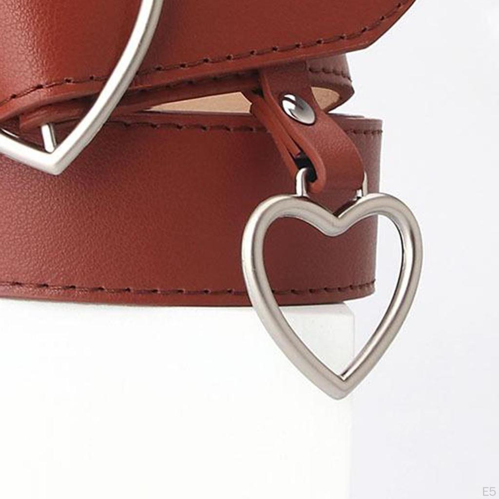 Heart Shape Women Belts Leather Waist Band Jeans Pants Dress