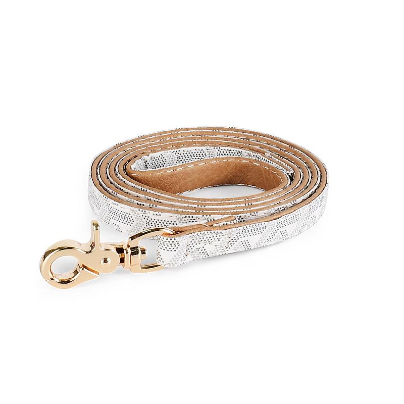 Soft Leather Pet Collar and Leash Set Luxury Snakeskin Pattern Dog Collar Traction Rope Outdoor Adjustable Walking Pet Leash