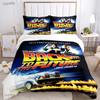 Regreso Al Futuro Ropa de Cama para Todas las Estaciones Funda Nórdica Relleno Juegos de Cama Funda de Colcha Suave y Fundas de Almohada Individual/Doble/Queen/King