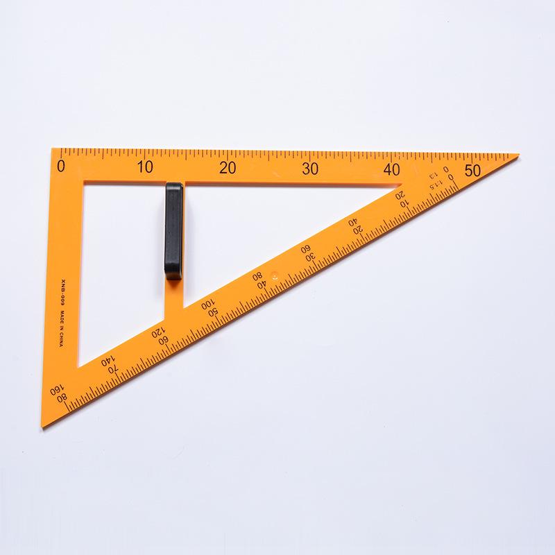 Multifunctional Teaching Ruler and Compass Set: Five-Piece Art Stationery Kit