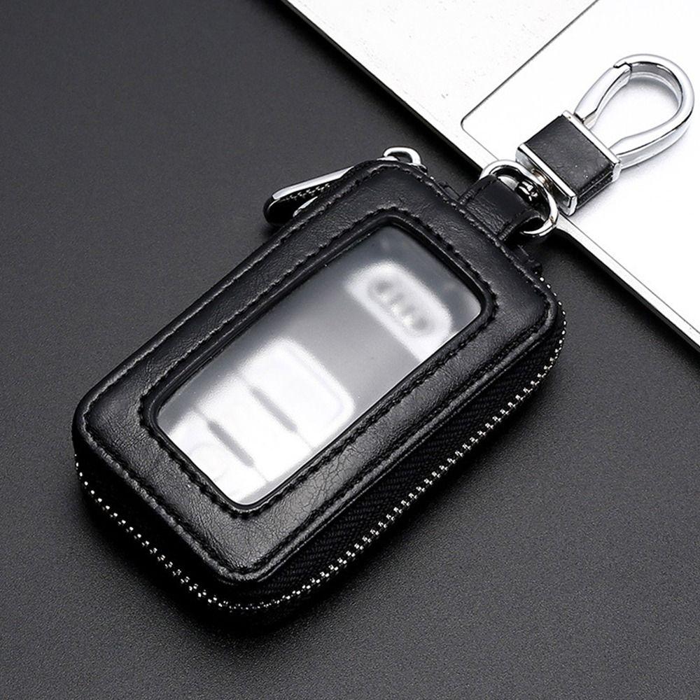 Key Wallets Vintage Design Patchwork Car-key Holder Cases Zipper Keychians Organizer Pouch Bag Unisex Mini Transparent Pocket