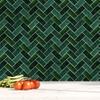 10 Sheets Herringbone Peel and Stick Backsplash for Kitchen Backsplash Stick on Tile for Kitchen Wall Tiles Peel