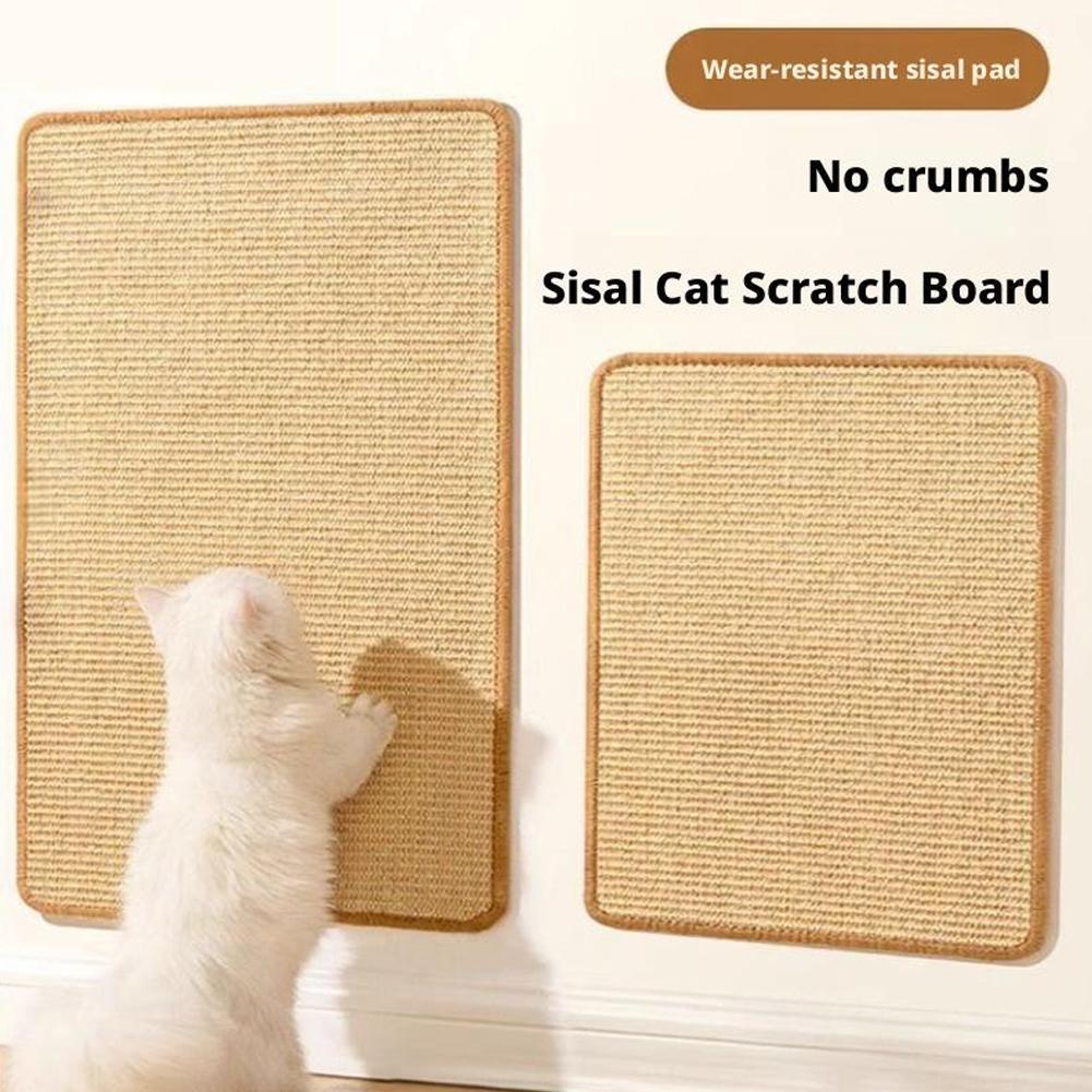 Cat Scratcher Sisal Hemp Cat Scratch Board Sofa Wall Pad Furniture Protective Scratching Mat For Cat Paw Training