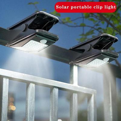 40LEDs Solar Lichter Outdoor Clip Solar Motion Licht Sicherheit Zaun Licht Wasserdichte Solar Wand Licht Für Garage Deck