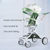 Baby Stroller 0 To 3 Years Can Sit or Lie Down Lightweight Baby Stroller Four Wheels Cart Folding Children's Cart Baby