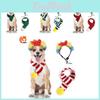 Cute Pet Knitted Christmas Scarf With Fun Cartoon Style For Dogs And Cats In Various Colors