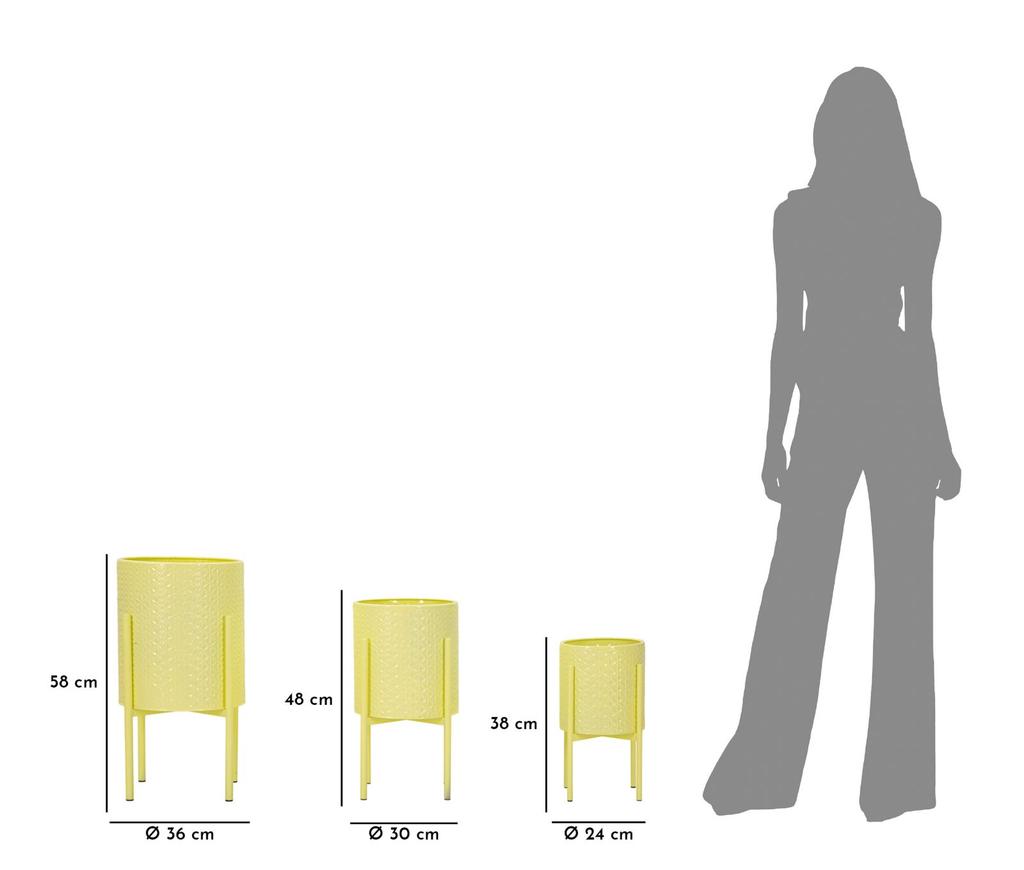 Vase Holder Iris Set 3 Pcs Cm Ø 36X56.5-30X48.5-24X37.5