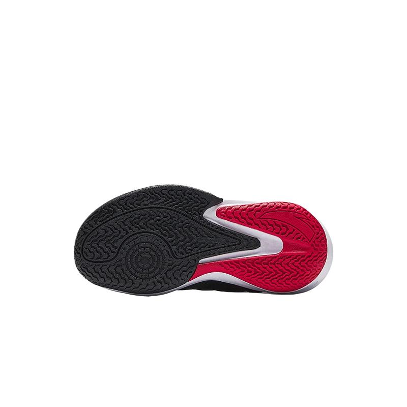Anta Comfortable Casual Versatile Non-Slip Wear-Resistant Low-Top Kids Basketball Shoes Kids Sneakers Black Classic-Red 312519956-1