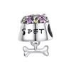 Cute Cat Dogs Charms Fit Fashion Original Bracelets Pet Paw  925 Silver Bulldog Schnauzer Akita Dog Beads DIY Jewelry Making