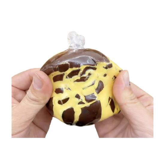 

Crisp Chocolate Ball Squeeze Toy Handmade Stress Relief Shapeable Simulated Chocolate Ball Sensory Toy Slow Rising Fidget Stress Ball Party Favors жёлтый