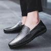 Mocassini da Uomo in Pelle Slip-On per Primavera e Autunno - Scarpe Casual da Guida con Suola Morbida