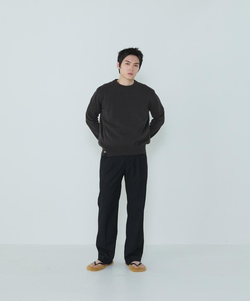 Deossingindeeodeeo Composed Slit Knit Brown