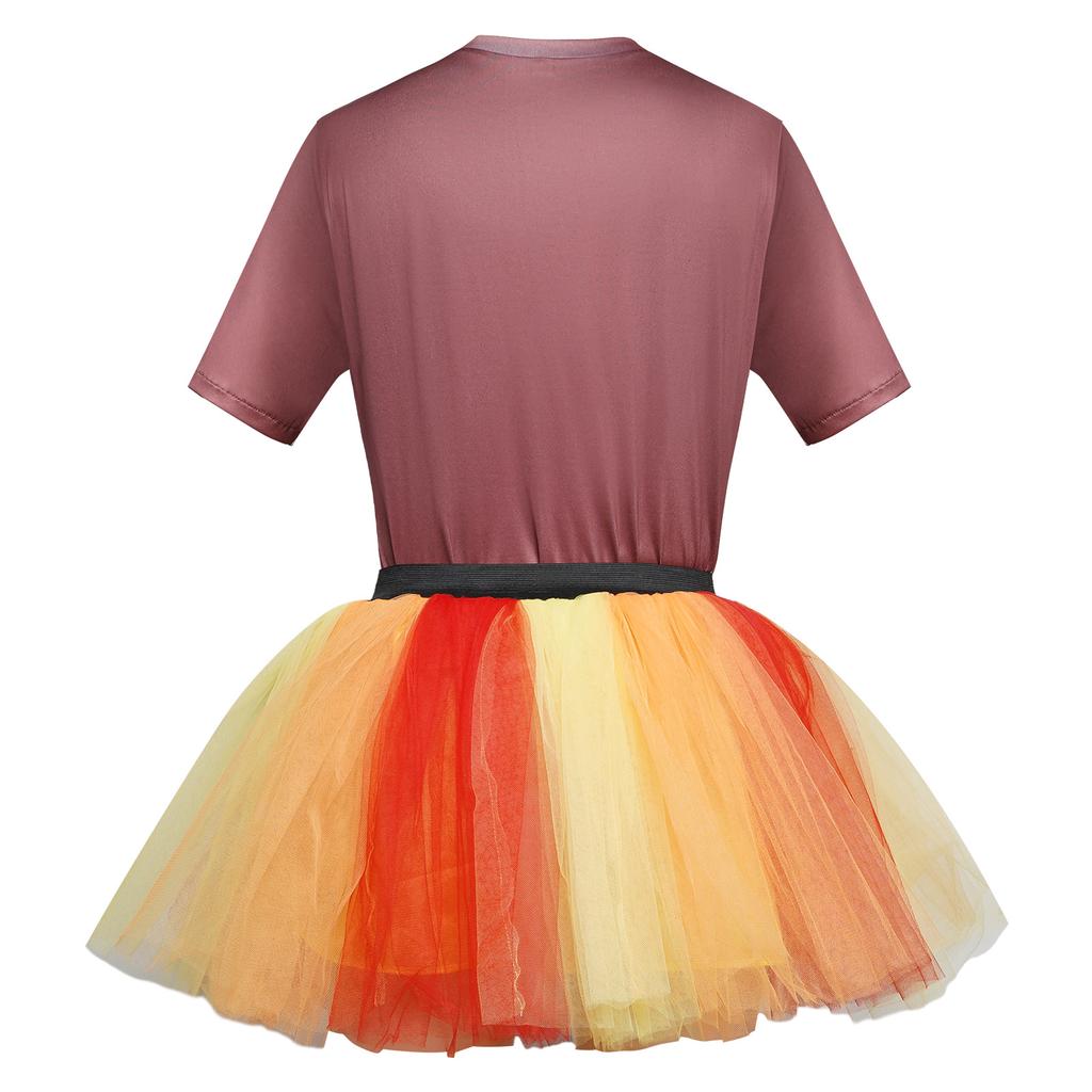 Thanksgiving Party Turkey Dress Dress Holiday Show Tutu Cosplay Dress