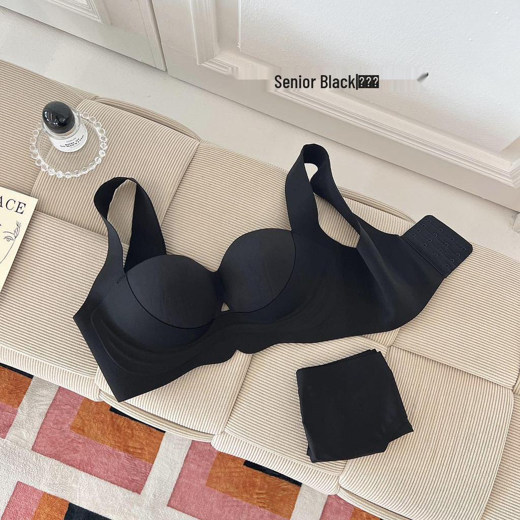 Red Original Seamless Underarm Support Soft Gathering Bra for Women