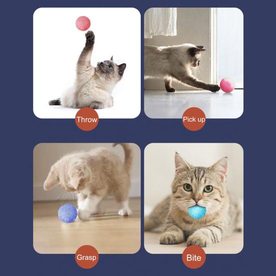 12Pcs/Box Cat Toys Mute Fun Good-looking Portable Healthy Entertainment Multicolor Cat Toy