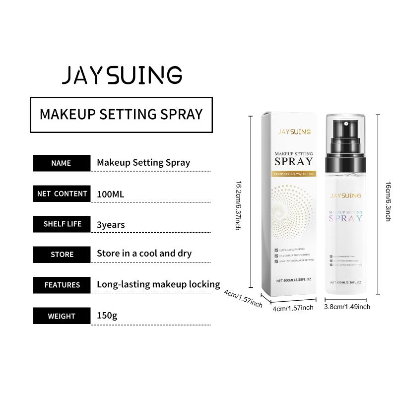Hyaluronic Acid Makeup Setting Spray Moisturizing Oil Control Quick Fixer Long Lasting Sweatproof For Use