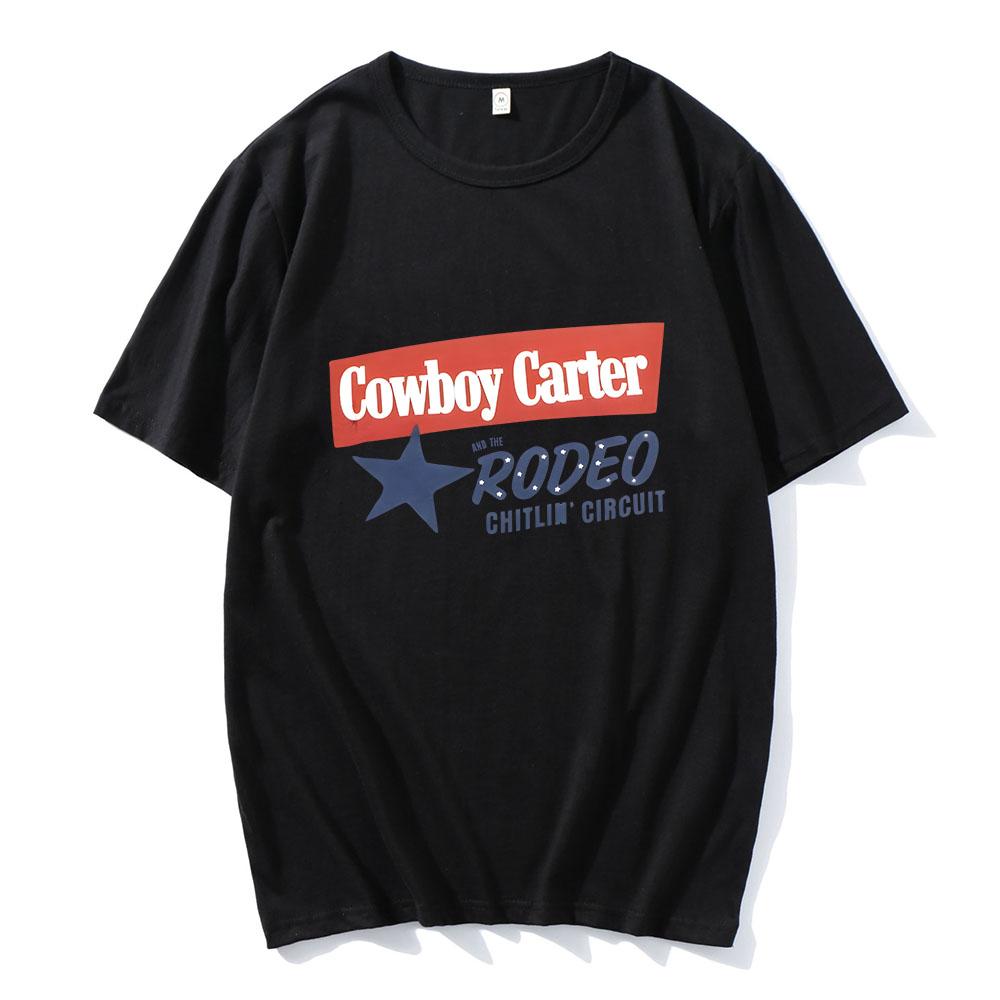 

Cowboy Carter Beyoncée T-shirt Casual Summer Spring Retro Printing Tshirts Cotton Short Sleeve Comfortable Tshirts Women/Men Tee 4XL